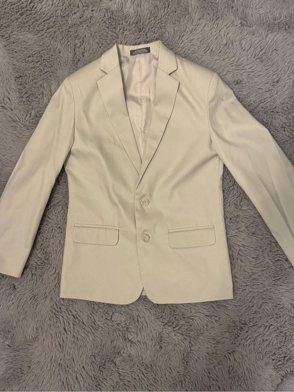 Van Heusen Cream Two-Button Men's Blazer